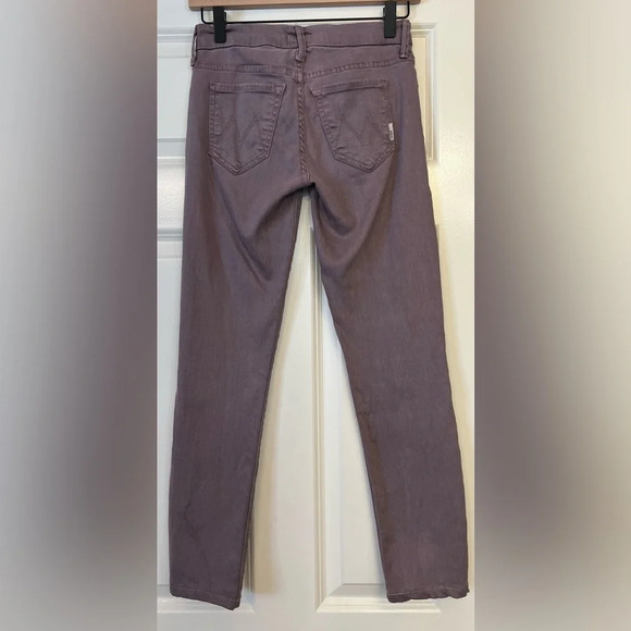 MOTHER The Looker Pop! Skinny Jeans In French Lilac Size 25 - Picture 2 of 10